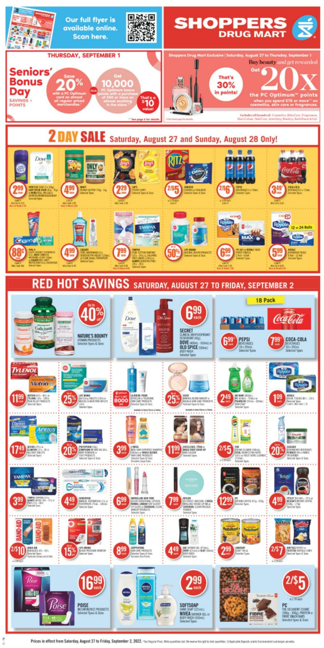 Flyer Shoppers Drug Mart 27.08.2022 - 02.09.2022