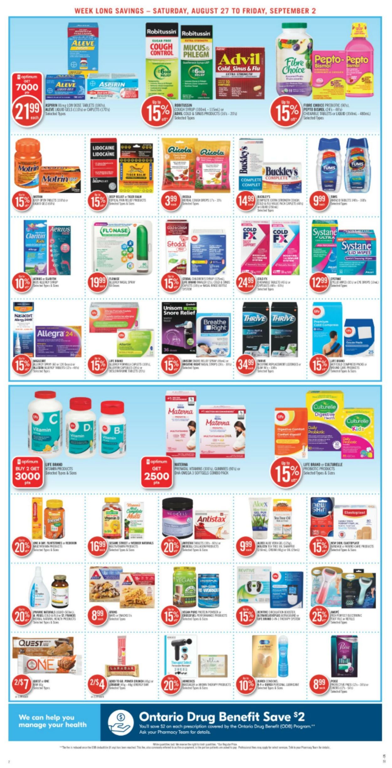 Flyer Shoppers Drug Mart 27.08.2022 - 02.09.2022