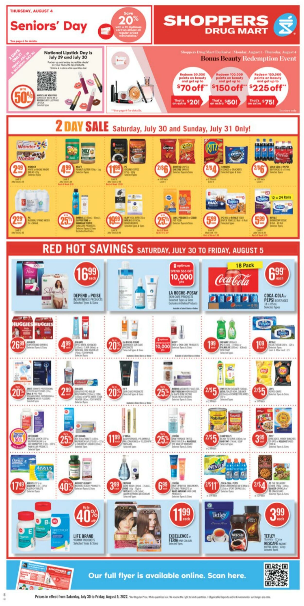 Flyer Shoppers Drug Mart 30.07.2022 - 05.08.2022