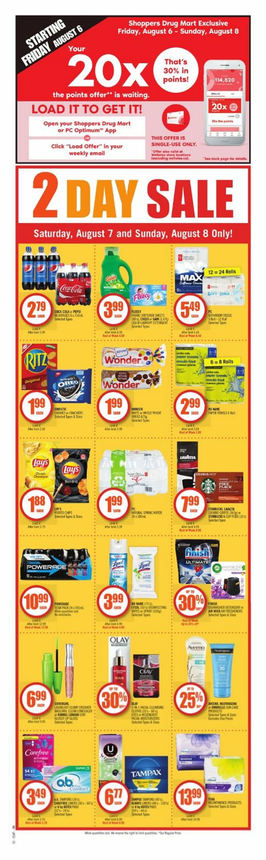 Flyer Shoppers Drug Mart 07.08.2021 - 12.08.2021