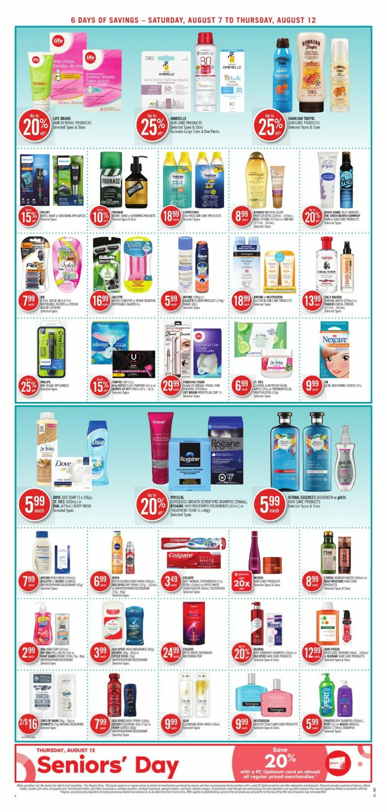 Flyer Shoppers Drug Mart 07.08.2021 - 12.08.2021