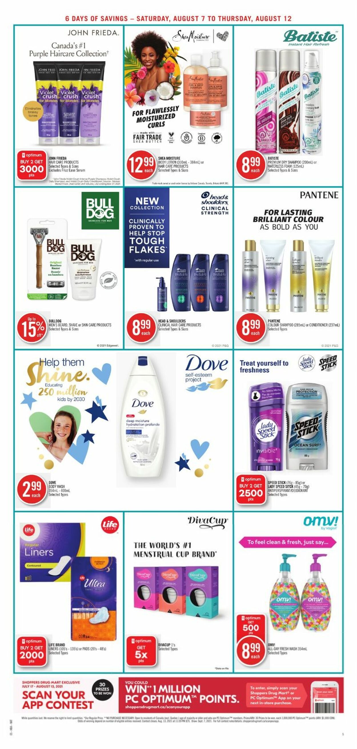 Flyer Shoppers Drug Mart 07.08.2021 - 12.08.2021