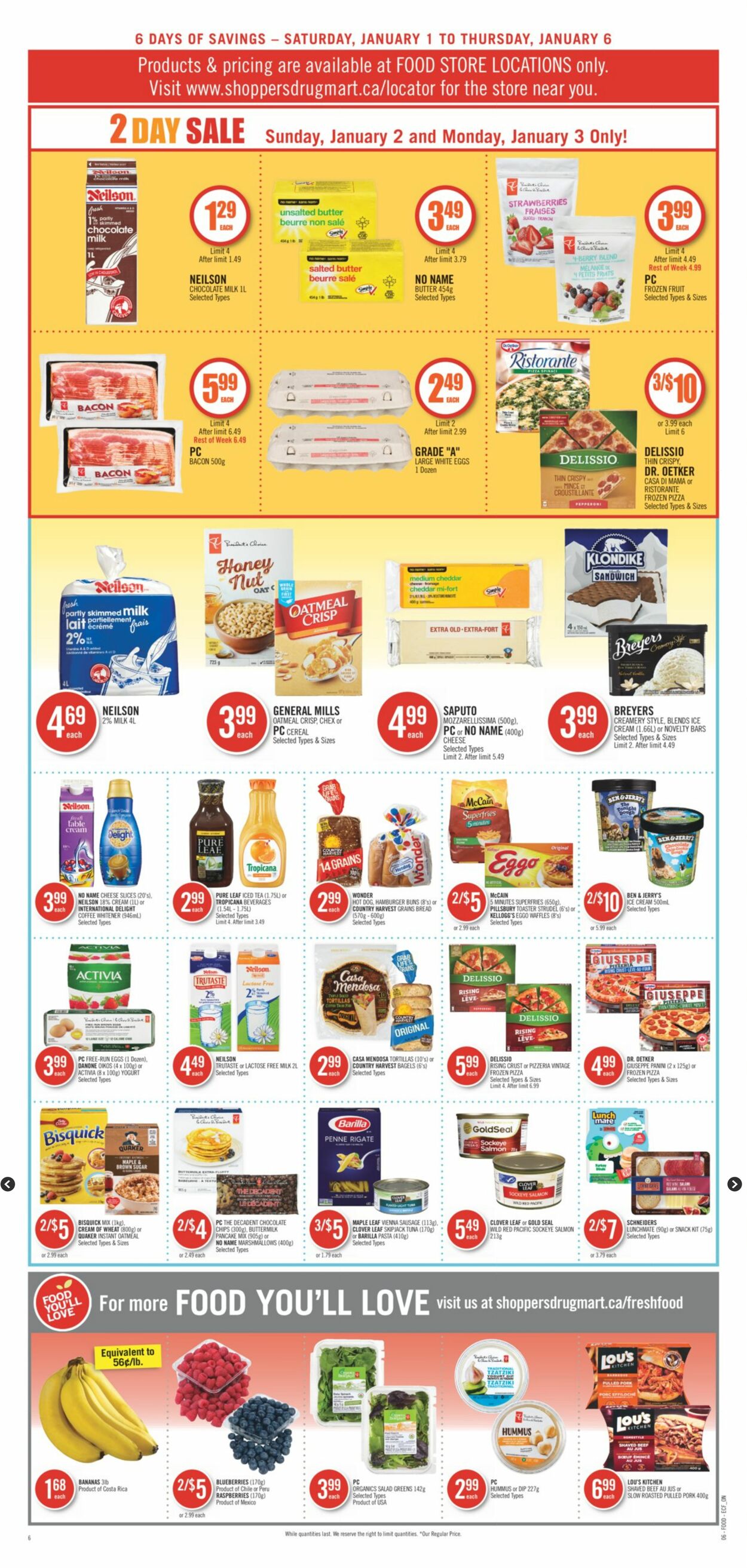 Flyer Shoppers Drug Mart 01.01.2022 - 06.01.2022