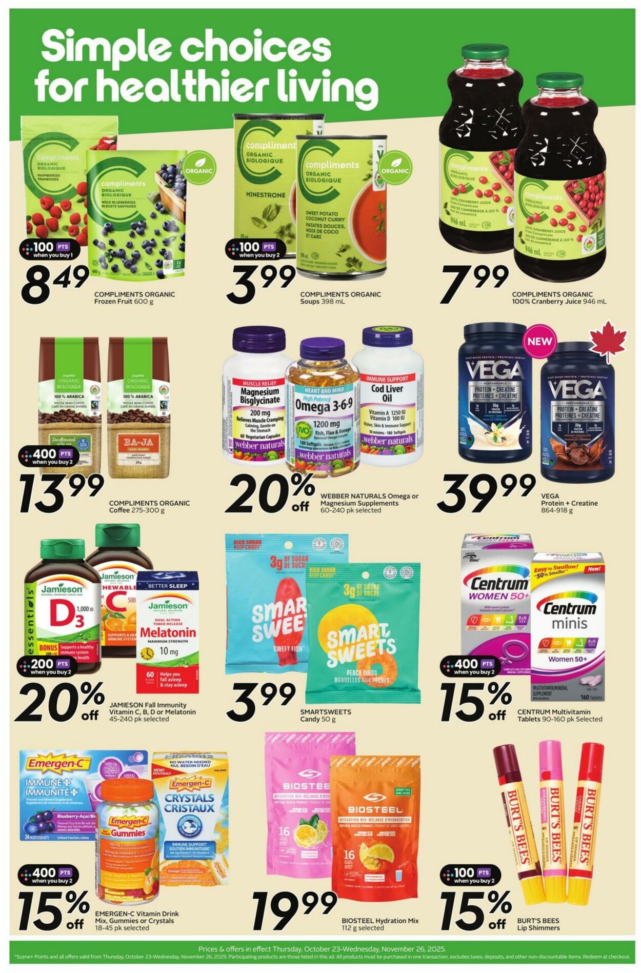 Flyer Sobeys 23.10.2025 - 26.11.2025