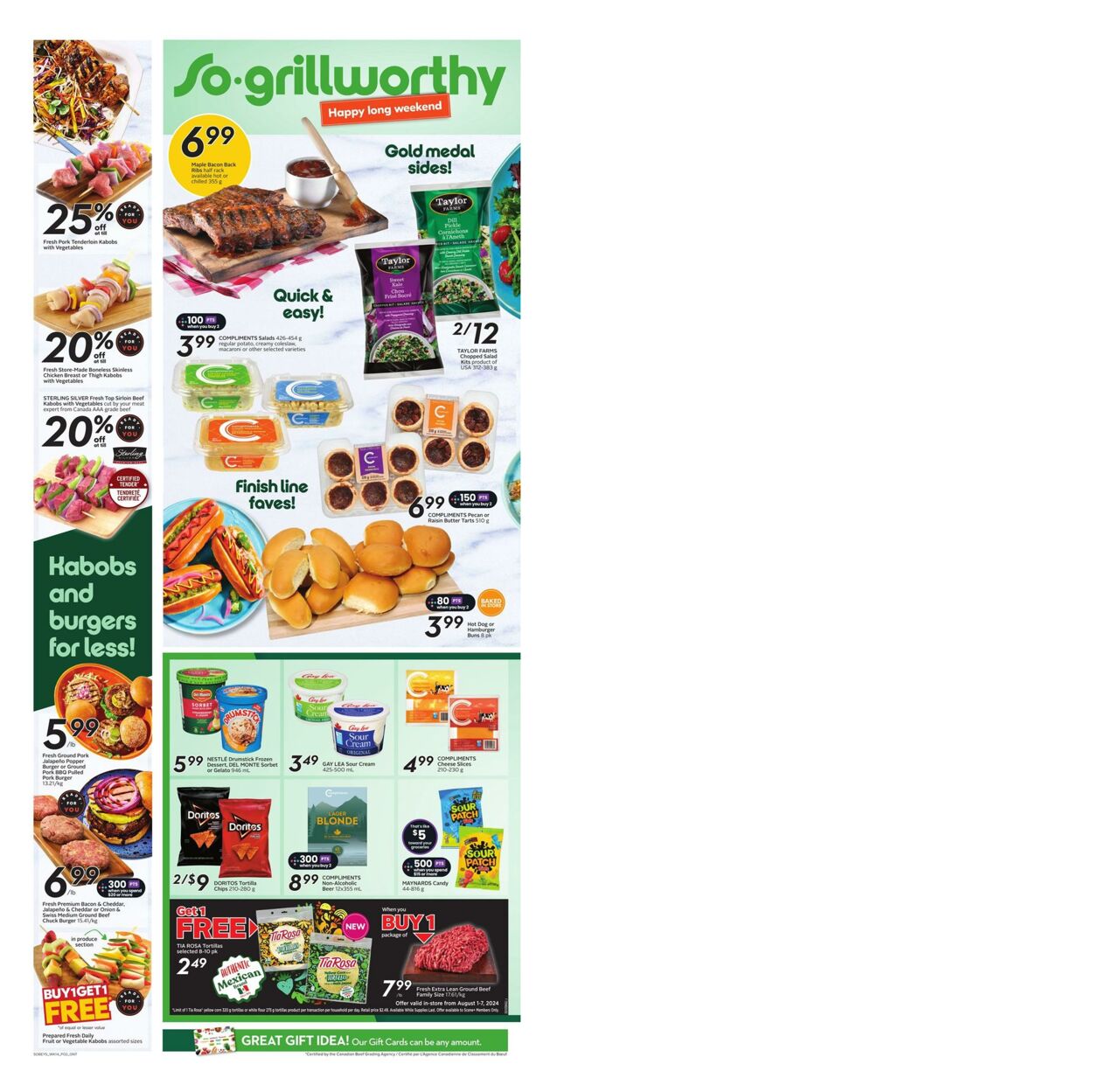 Flyer Sobeys 01.08.2024 - 07.08.2024