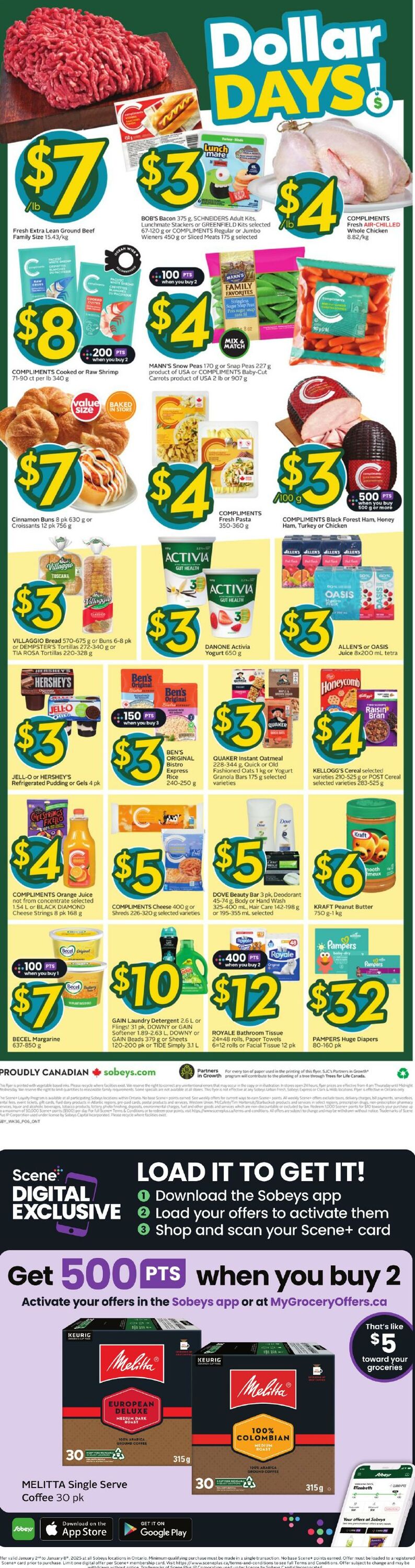 Flyer Sobeys 02.01.2025 - 08.01.2025