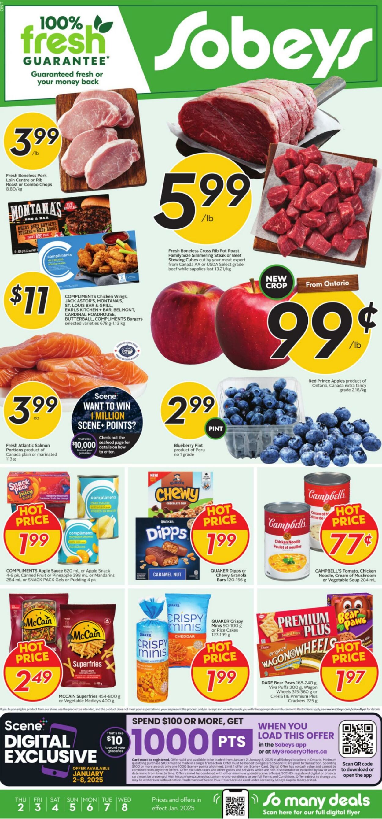 Flyer Sobeys 02.01.2025 - 08.01.2025