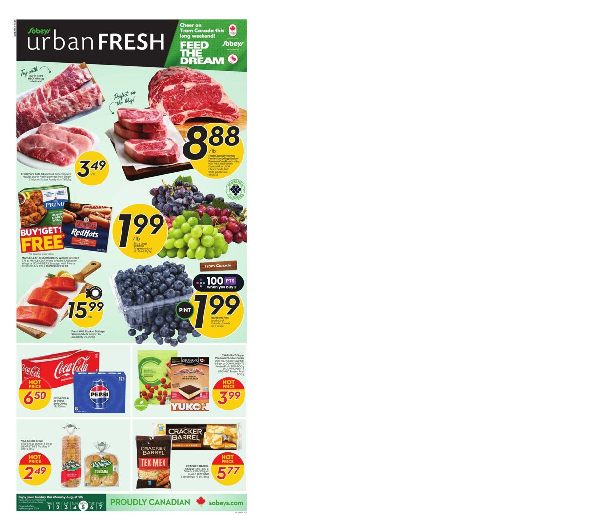 Flyer Sobeys 01.08.2024 - 07.08.2024