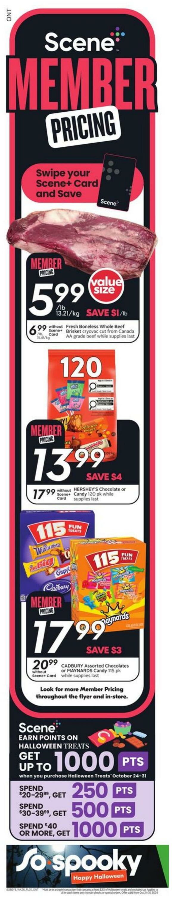 Flyer Sobeys 24.10.2024 - 30.10.2024