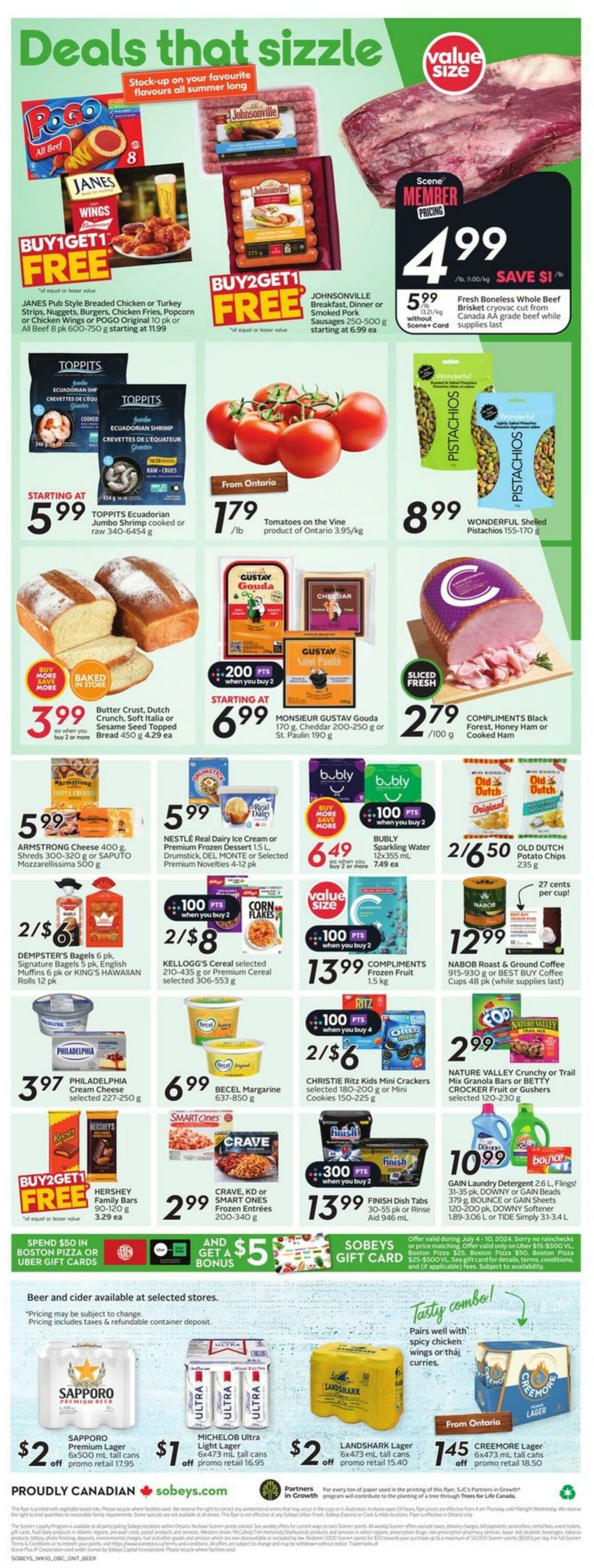 Flyer Sobeys 04.07.2024 - 10.07.2024