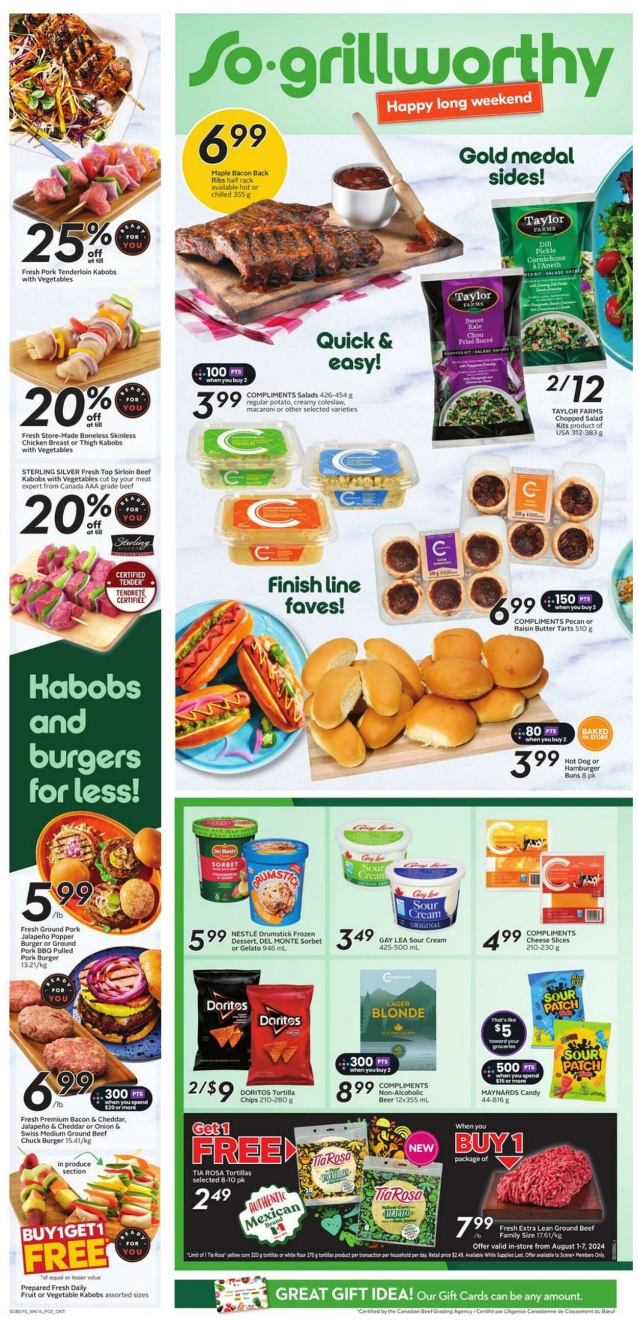 Flyer Sobeys 01.08.2024 - 07.08.2024