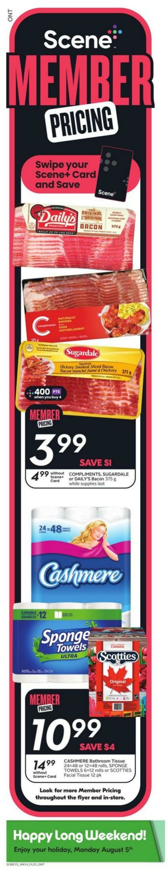 Flyer Sobeys 01.08.2024 - 07.08.2024