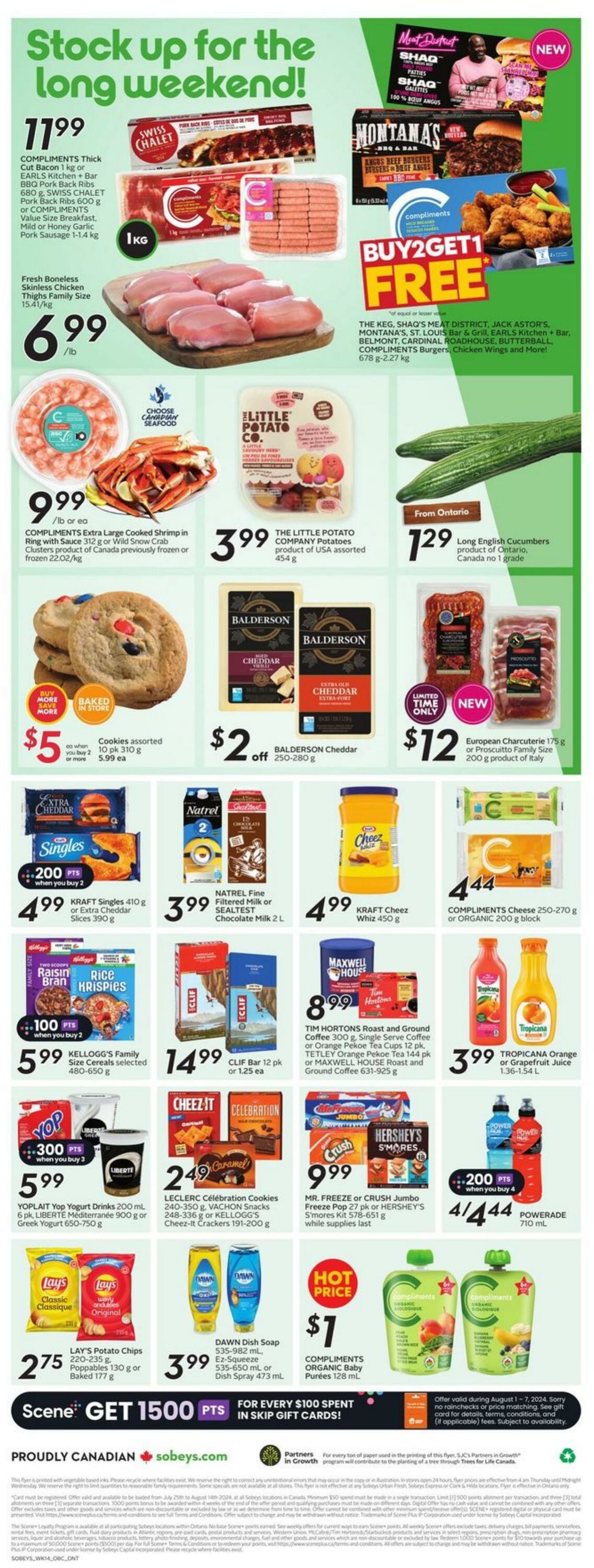 Flyer Sobeys 01.08.2024 - 07.08.2024