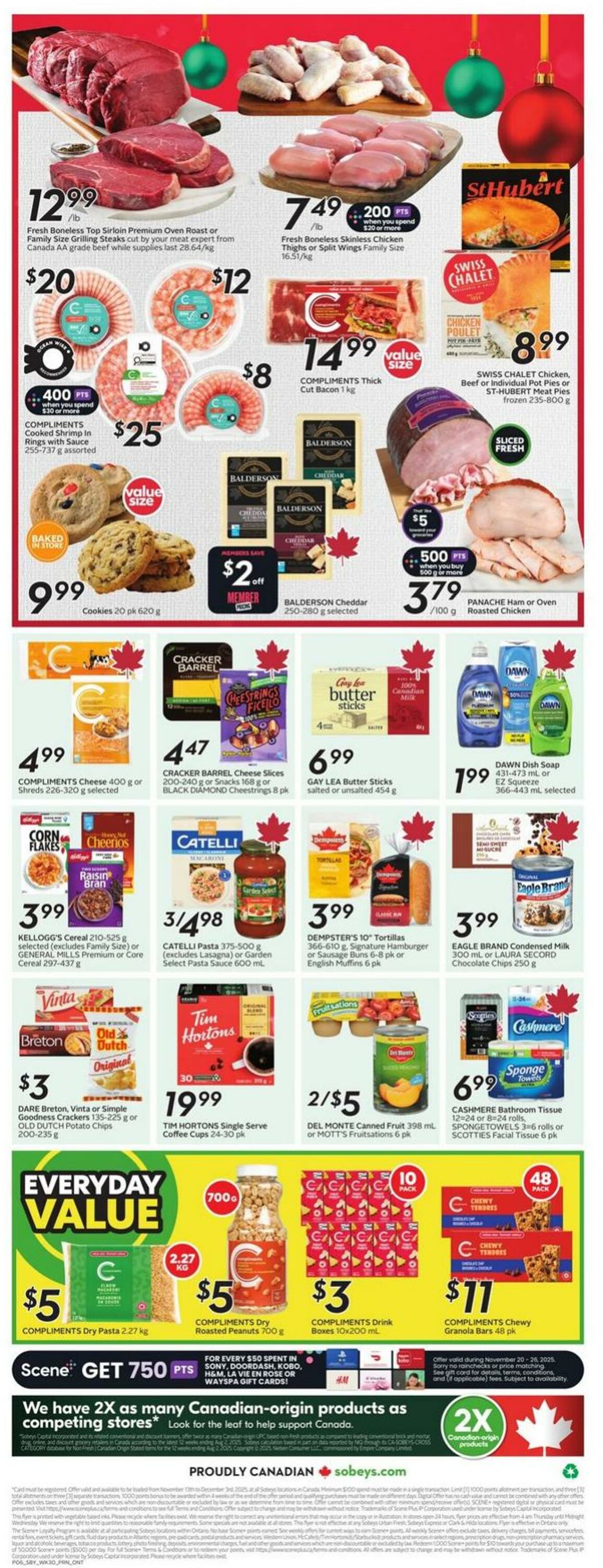 Flyer Sobeys 20.11.2025 - 26.11.2025