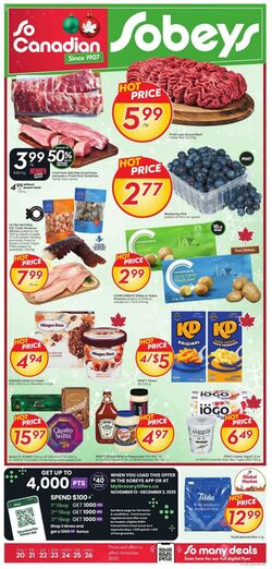 Flyer Sobeys 20.11.2025 - 26.11.2025