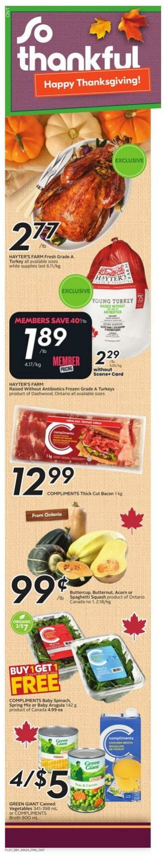 Flyer Sobeys 09.10.2025 - 15.10.2025
