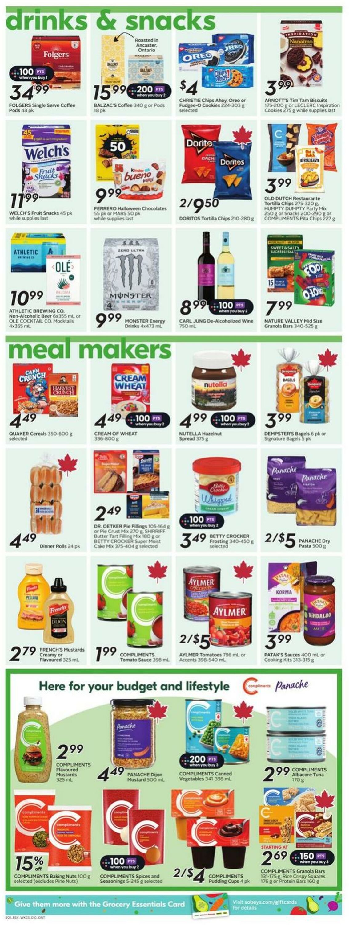 Flyer Sobeys 02.10.2025 - 08.10.2025