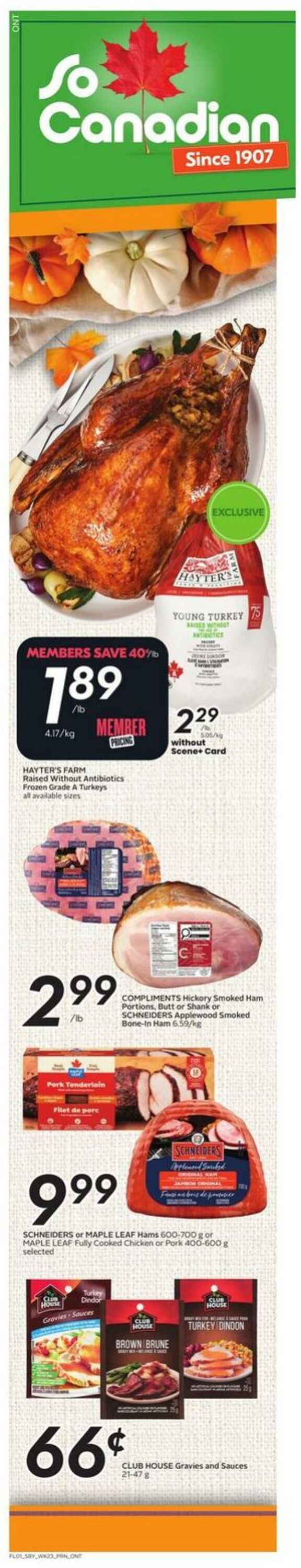 Flyer Sobeys 02.10.2025 - 08.10.2025