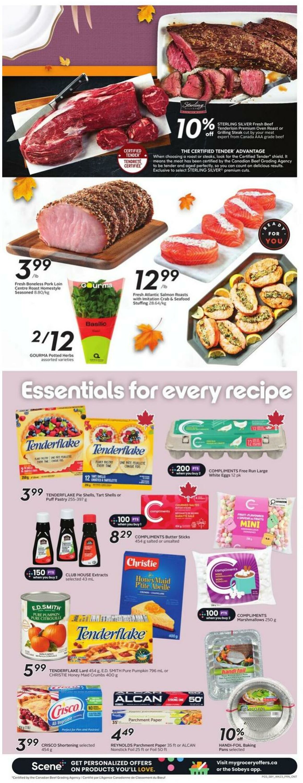 Flyer Sobeys 02.10.2025 - 08.10.2025