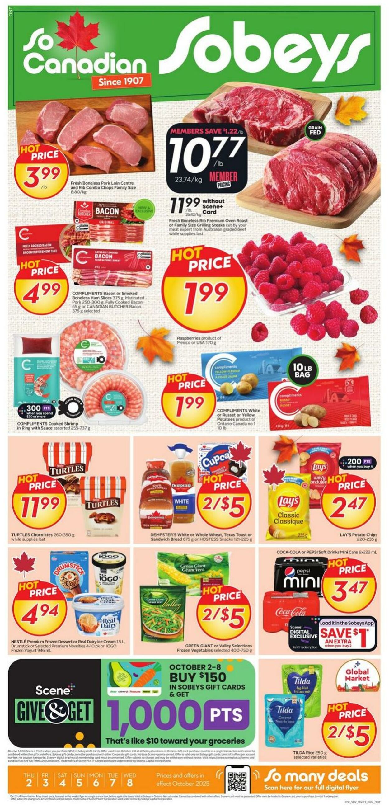 Flyer Sobeys 02.10.2025 - 08.10.2025