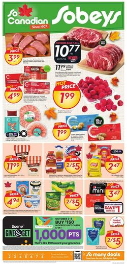 Flyer Sobeys 02.10.2025 - 08.10.2025