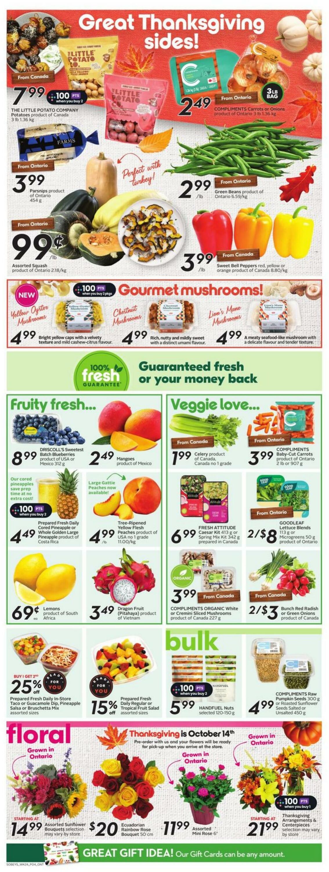 Flyer Sobeys 10.10.2024 - 16.10.2024