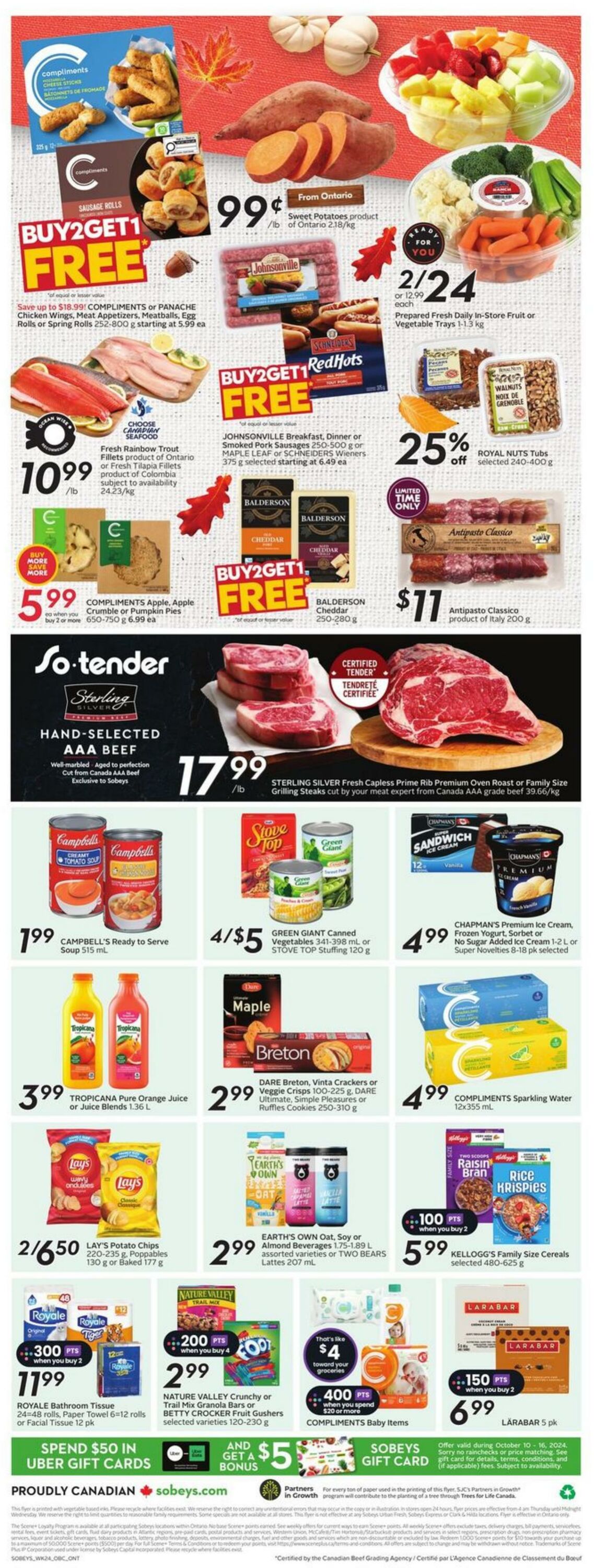 Flyer Sobeys 10.10.2024 - 16.10.2024