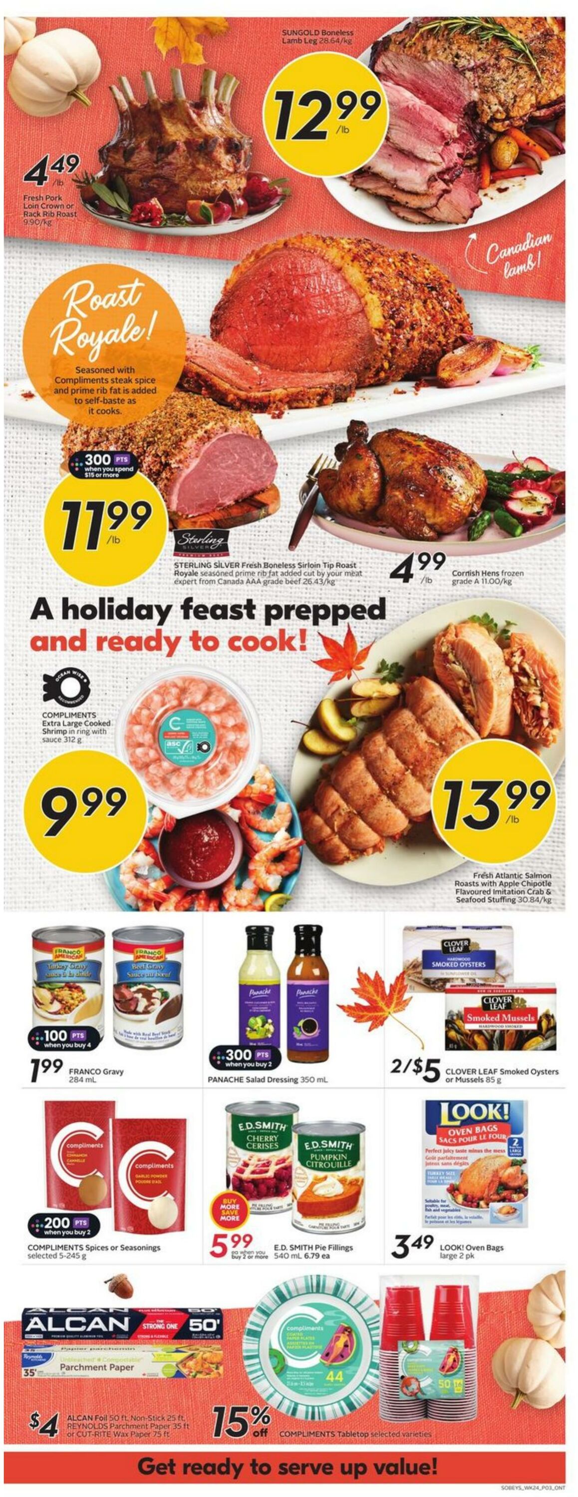 Flyer Sobeys 10.10.2024 - 16.10.2024