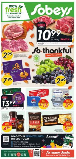 Flyer Sobeys 24.10.2024 - 30.10.2024