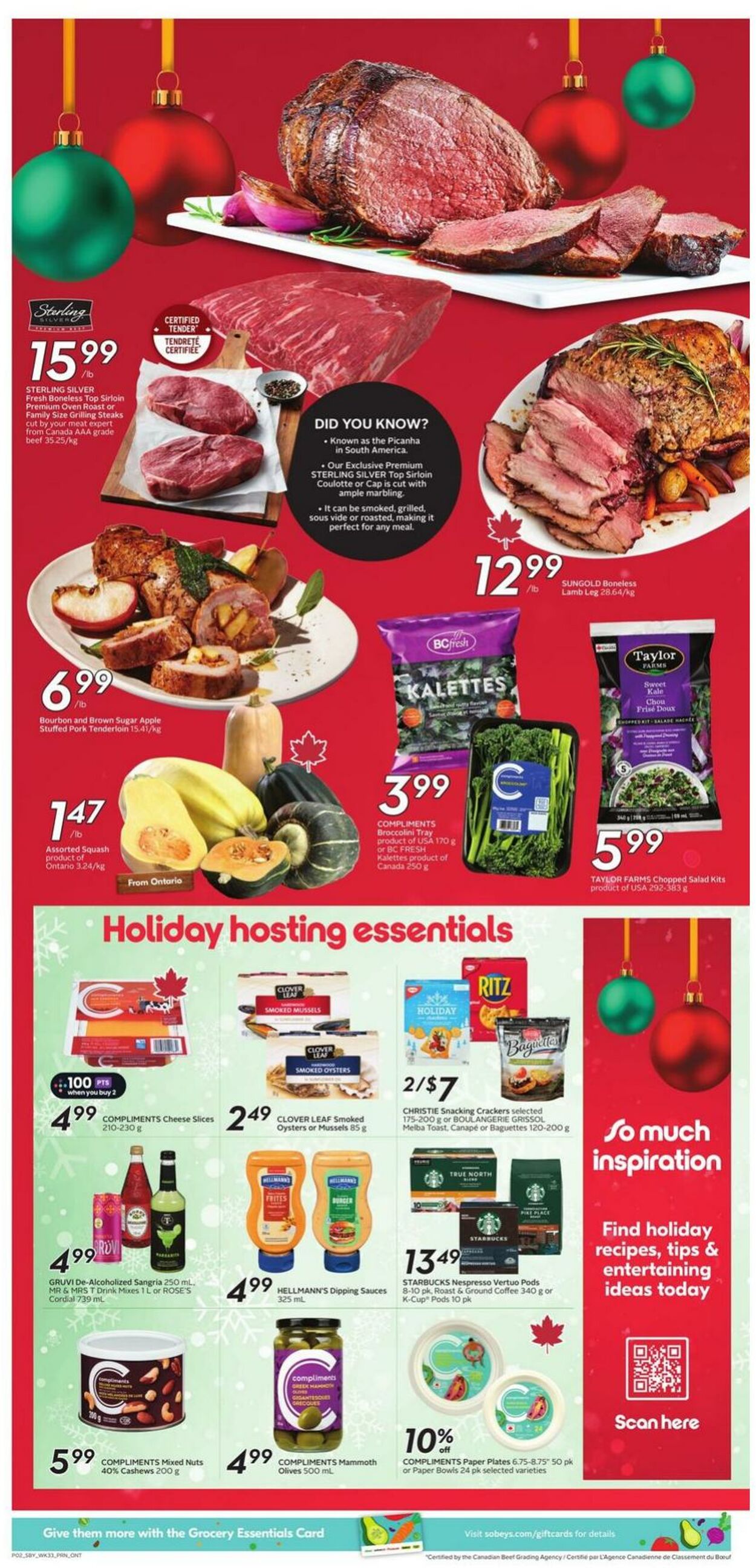 Flyer Sobeys 11.12.2025 - 17.12.2025