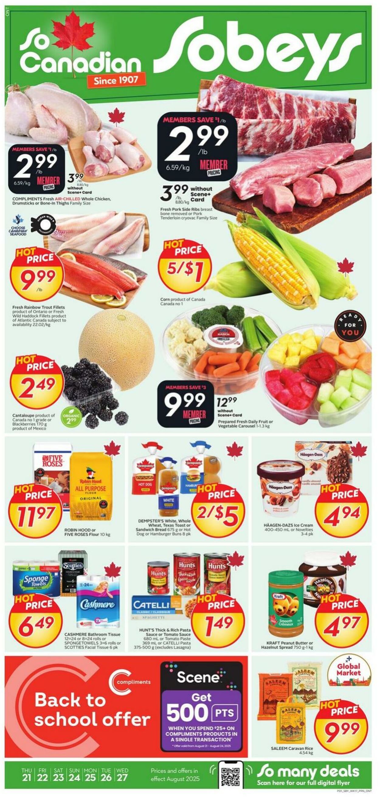 Flyer Sobeys 21.08.2025 - 27.08.2025