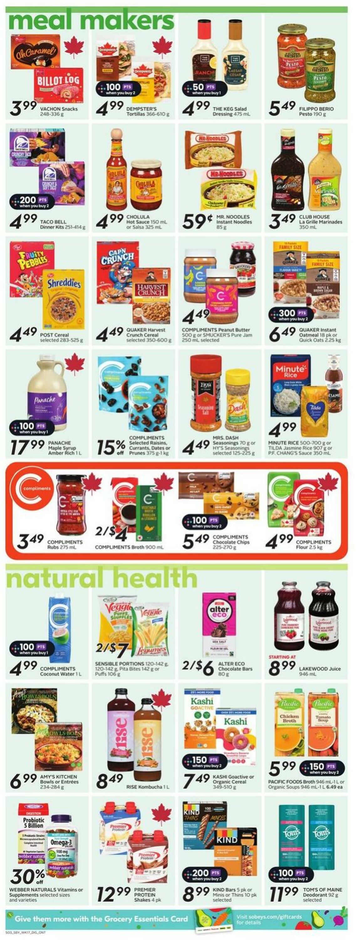 Flyer Sobeys 21.08.2025 - 27.08.2025
