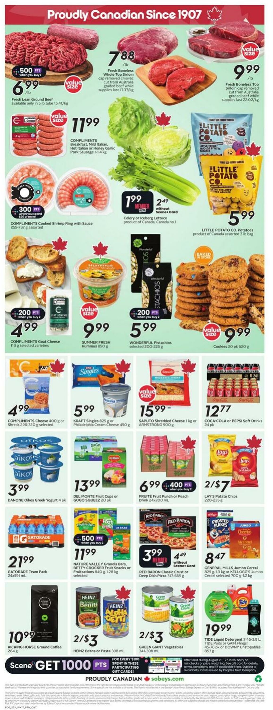 Flyer Sobeys 21.08.2025 - 27.08.2025