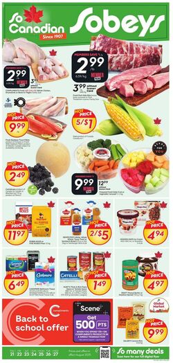 Flyer Sobeys 21.08.2025 - 27.08.2025
