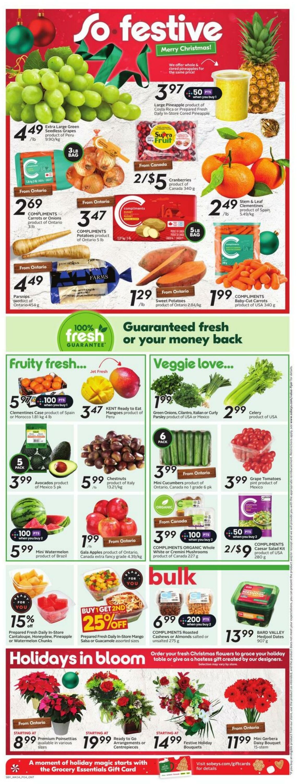 Flyer Sobeys 19.12.2024 - 25.12.2024