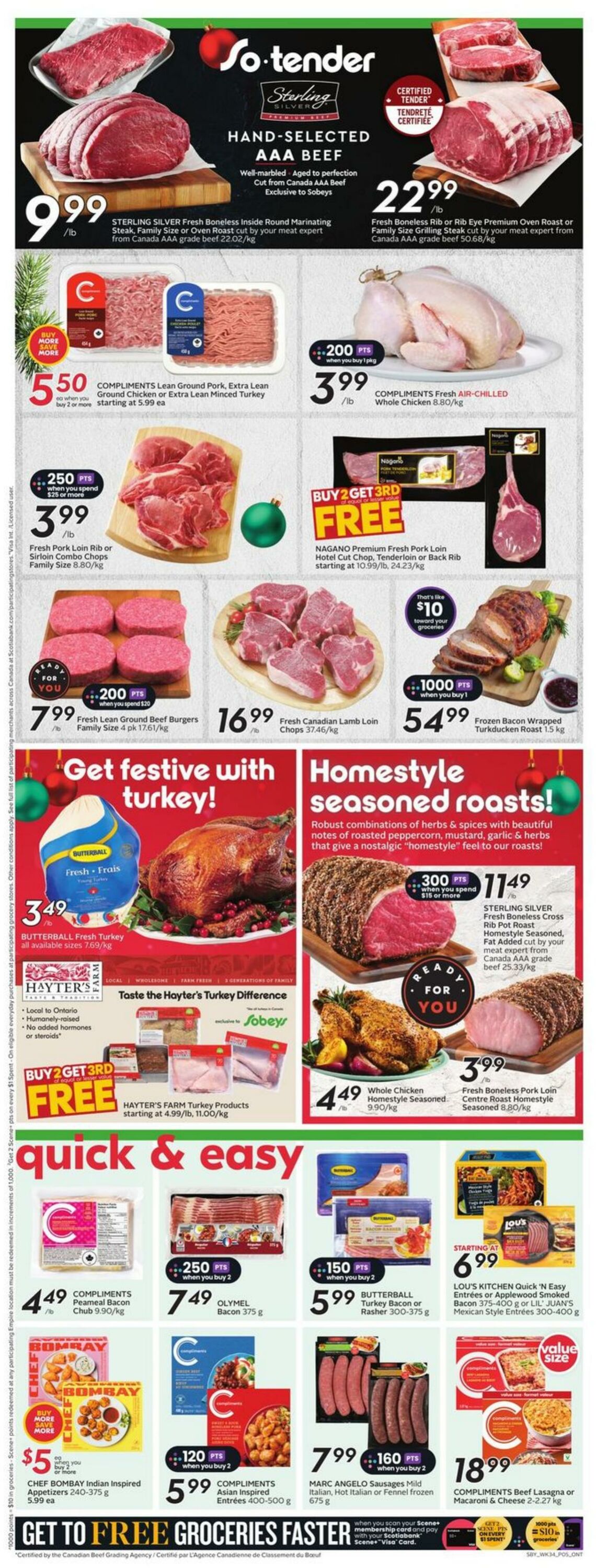 Flyer Sobeys 19.12.2024 - 25.12.2024