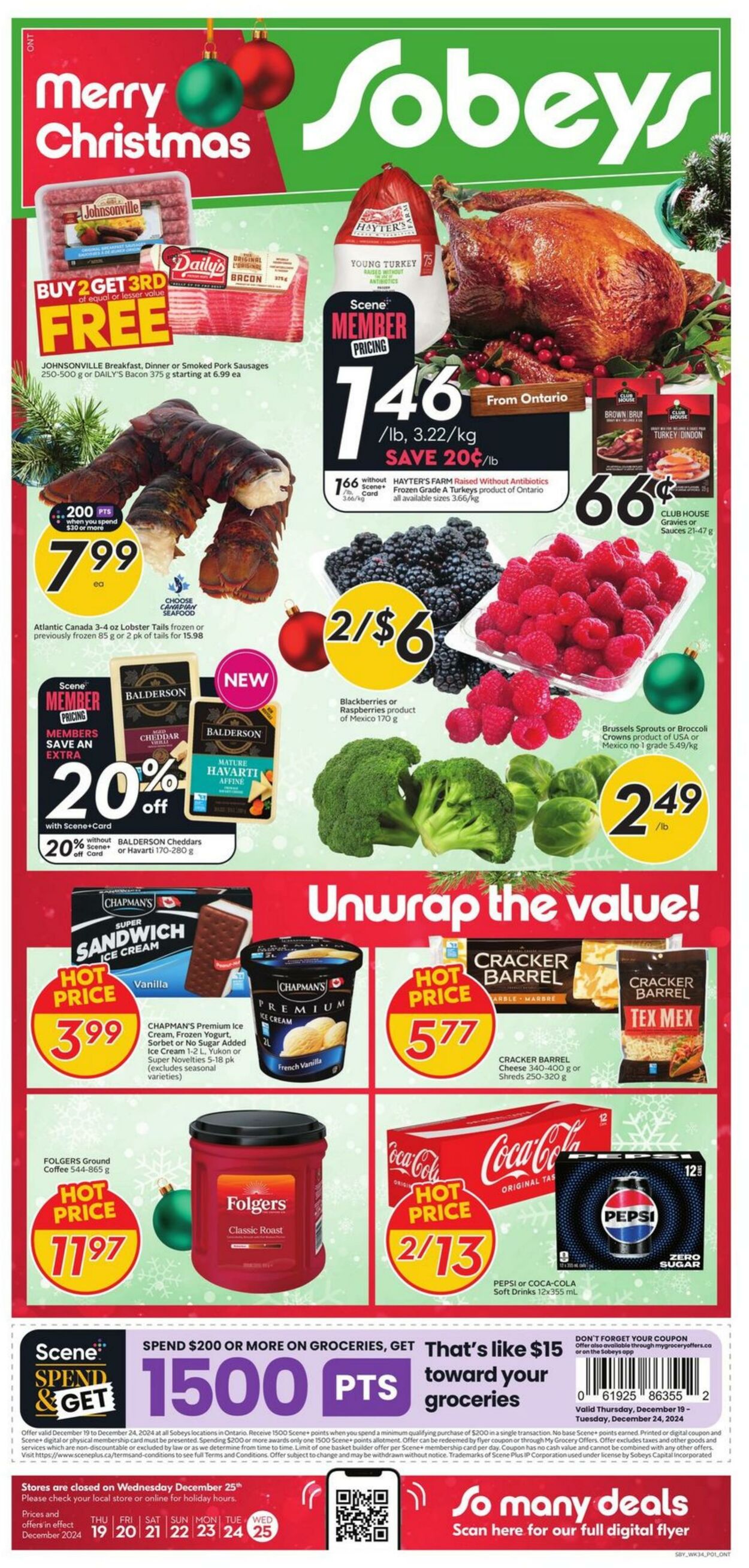 Flyer Sobeys 19.12.2024 - 25.12.2024