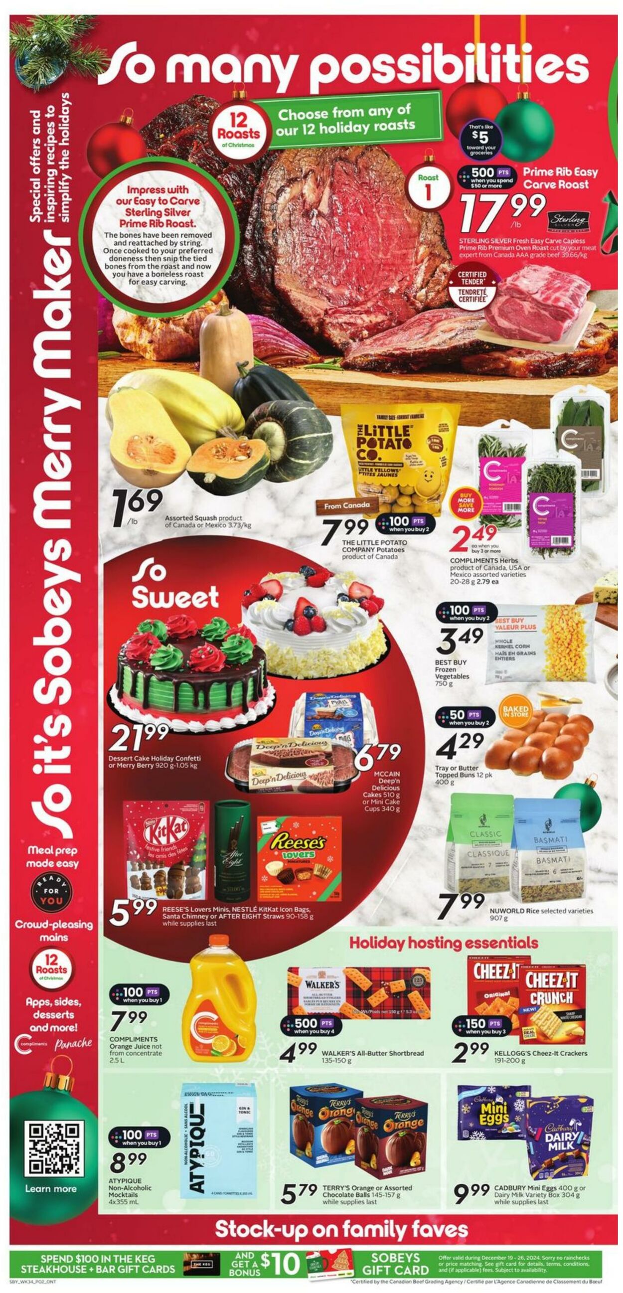 Flyer Sobeys 19.12.2024 - 25.12.2024