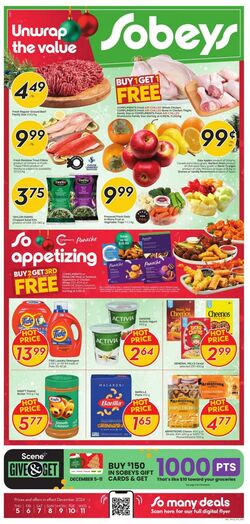 Flyer Sobeys 05.12.2024 - 11.12.2024