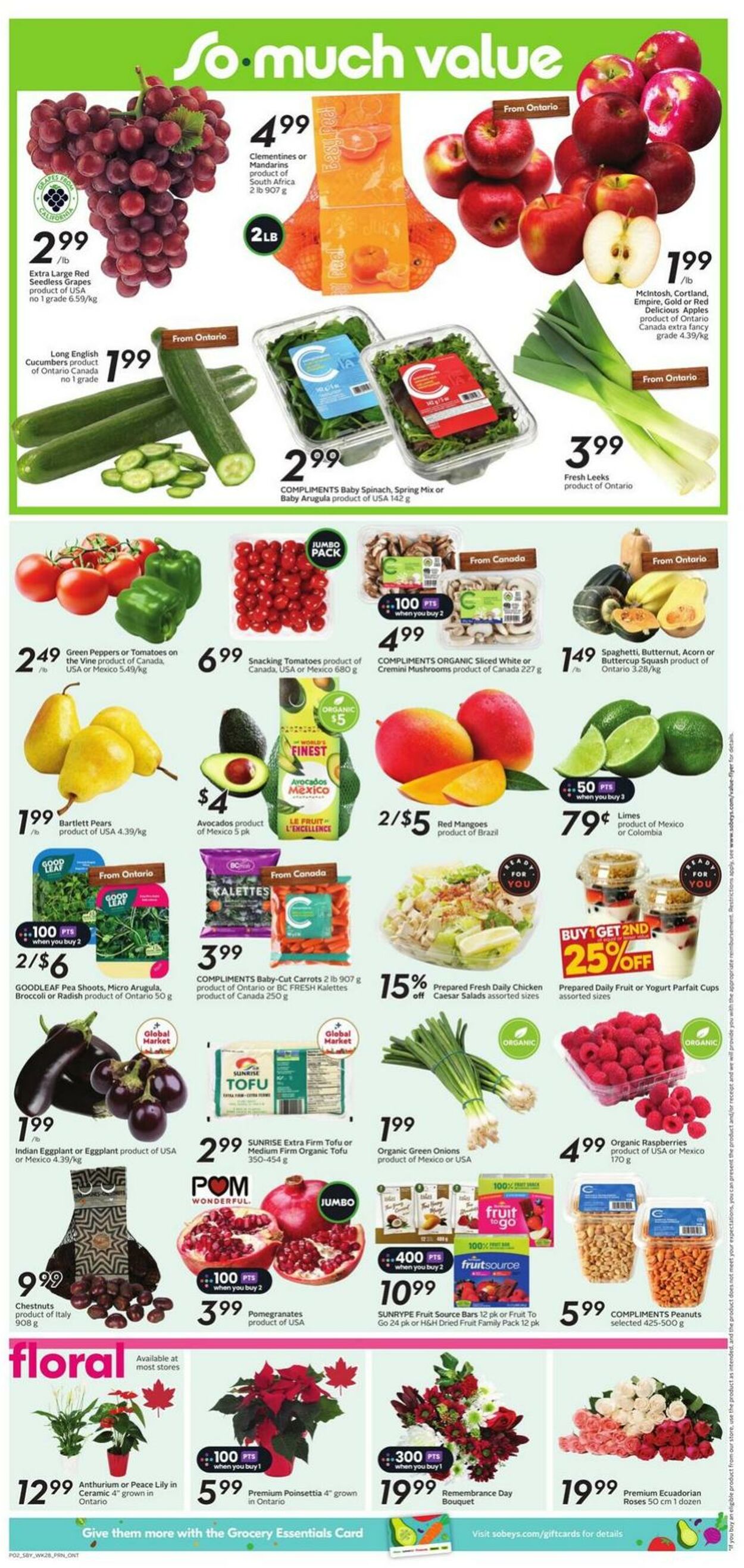 Flyer Sobeys 06.11.2025 - 12.11.2025