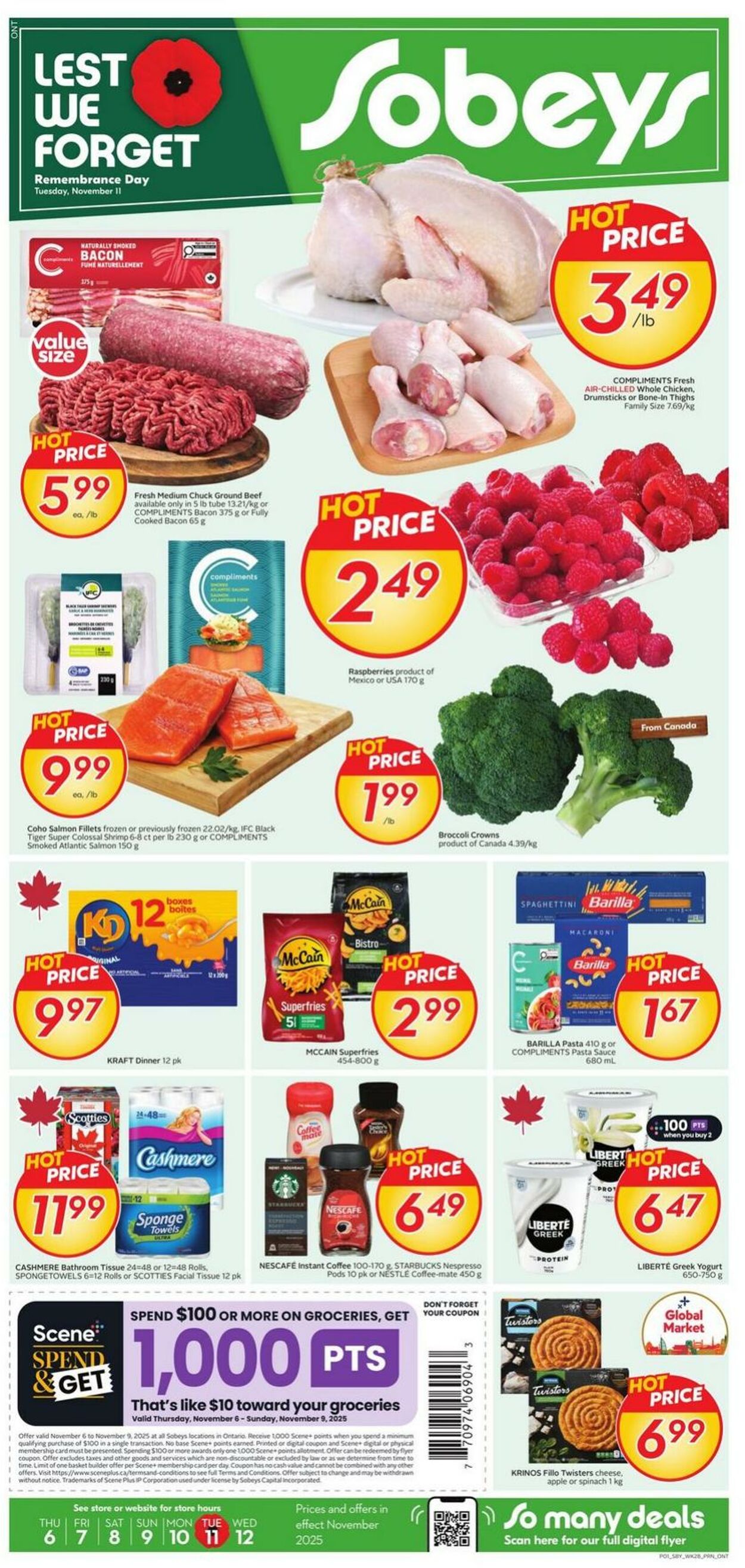 Flyer Sobeys 06.11.2025 - 12.11.2025