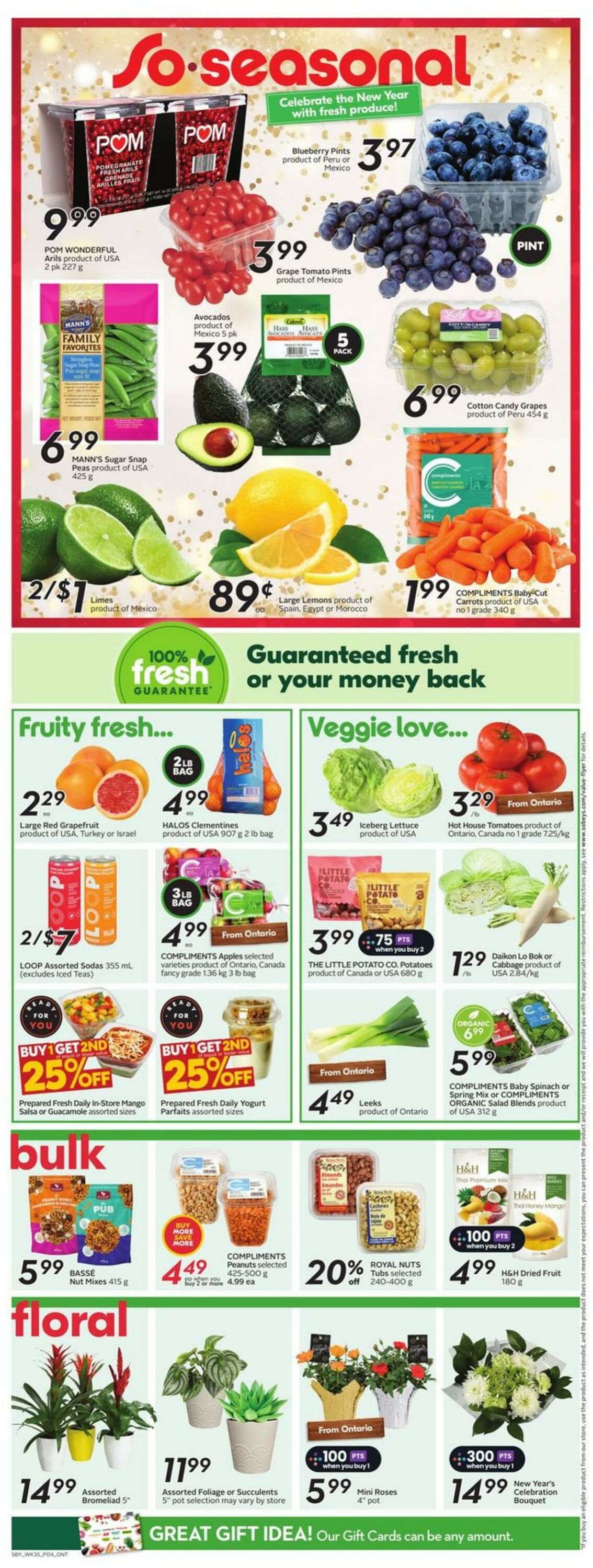 Flyer Sobeys 26.12.2024 - 02.01.2025