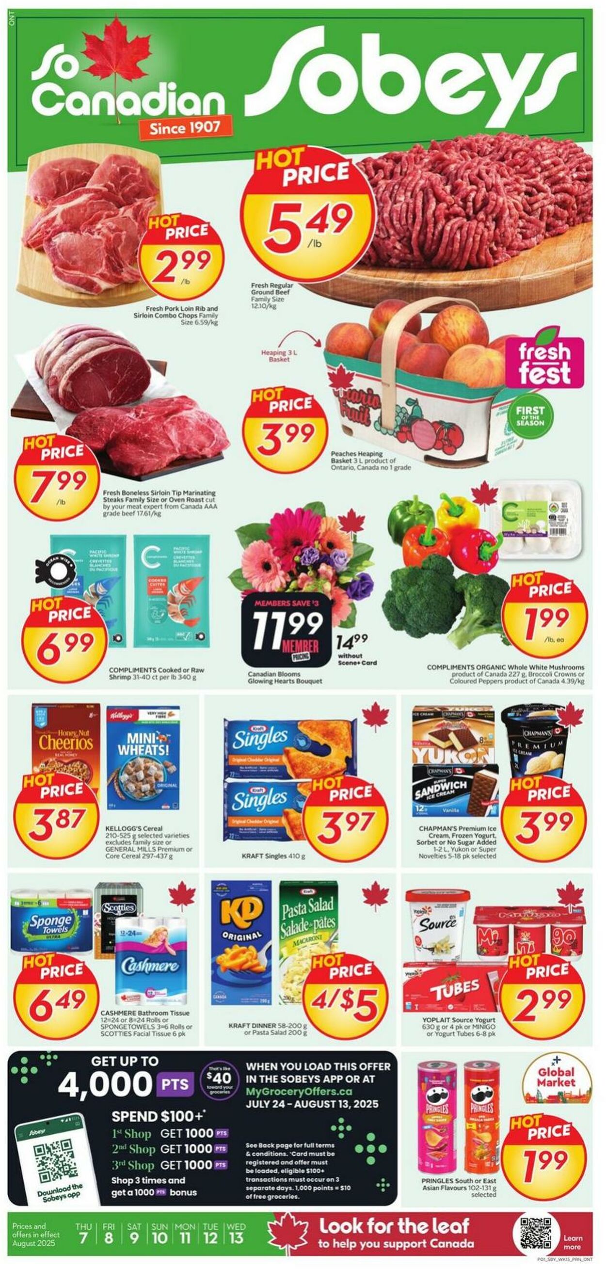 Flyer Sobeys 07.08.2025 - 13.08.2025