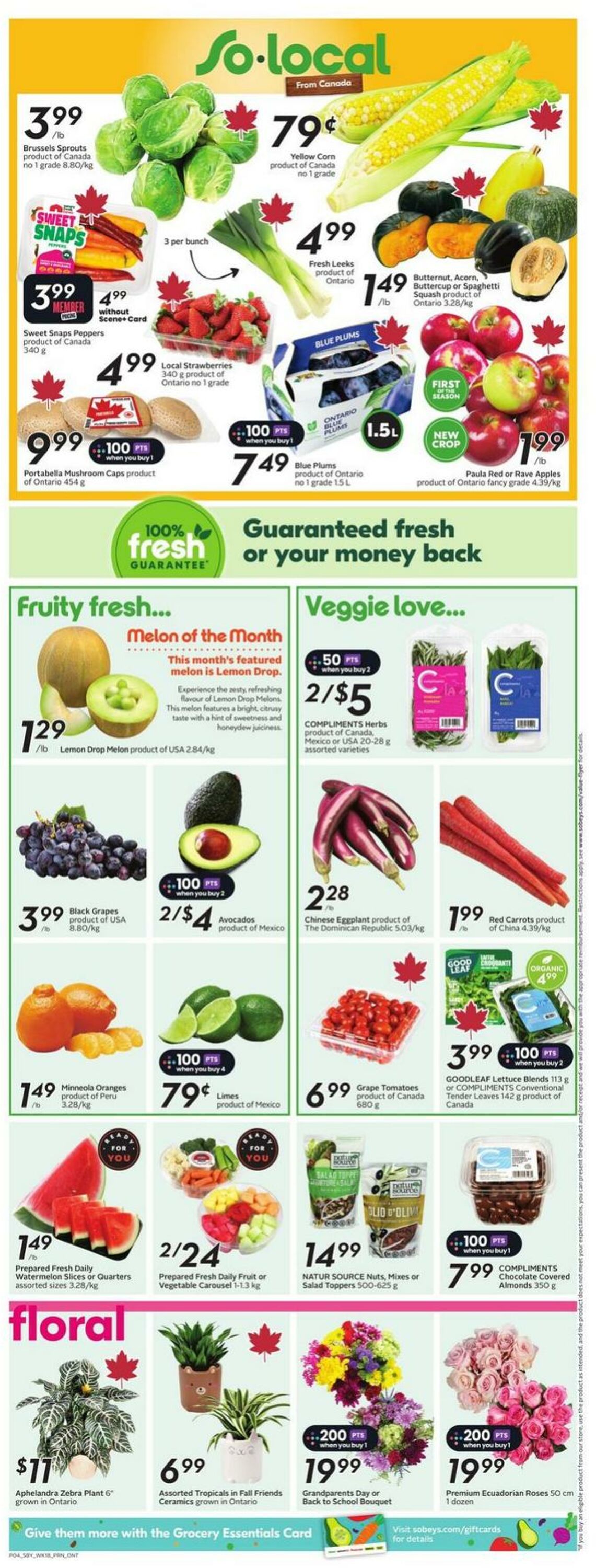 Flyer Sobeys 28.08.2025 - 03.09.2025