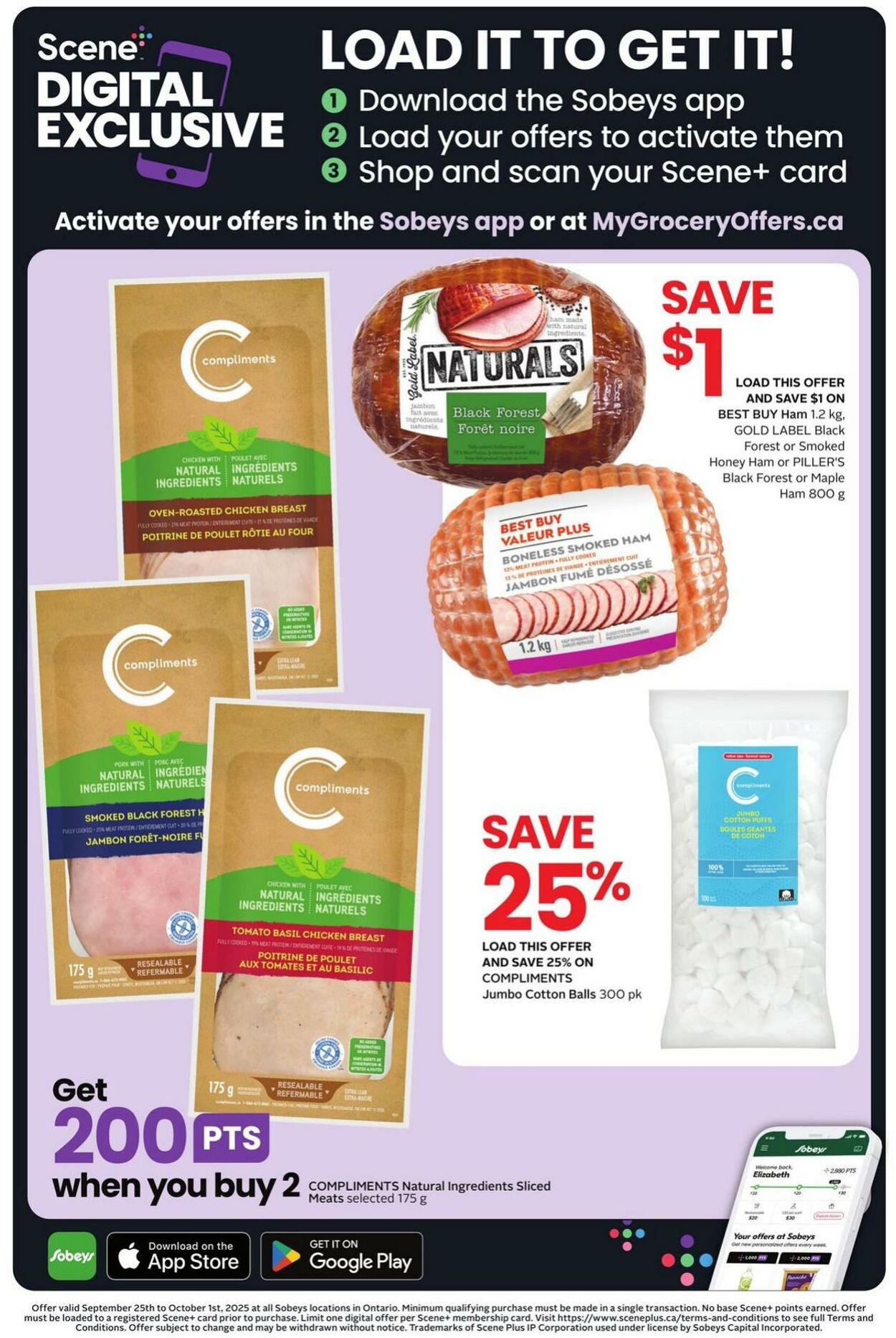 Flyer Sobeys 25.09.2025 - 01.10.2025