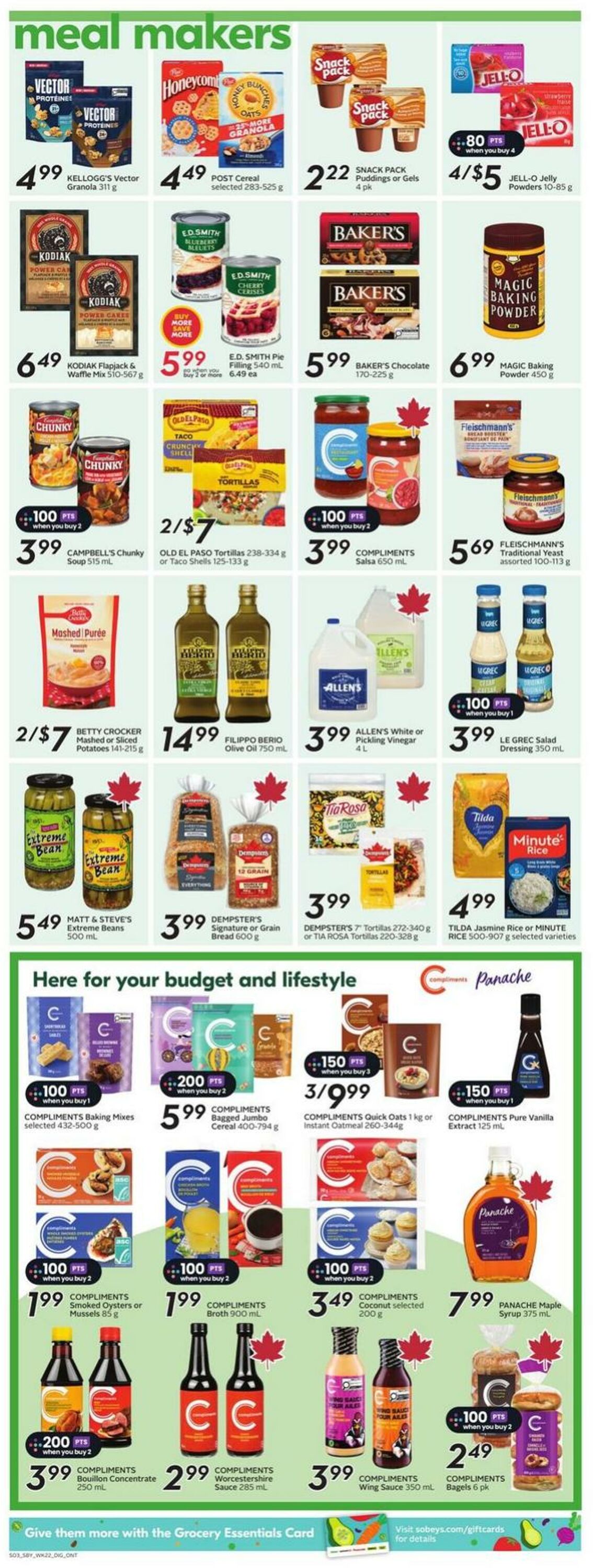 Flyer Sobeys 25.09.2025 - 01.10.2025
