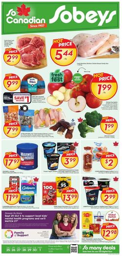 Flyer Sobeys 25.09.2025 - 01.10.2025