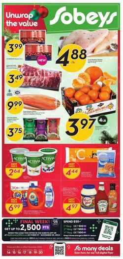 Flyer Sobeys 14.11.2024 - 20.11.2024