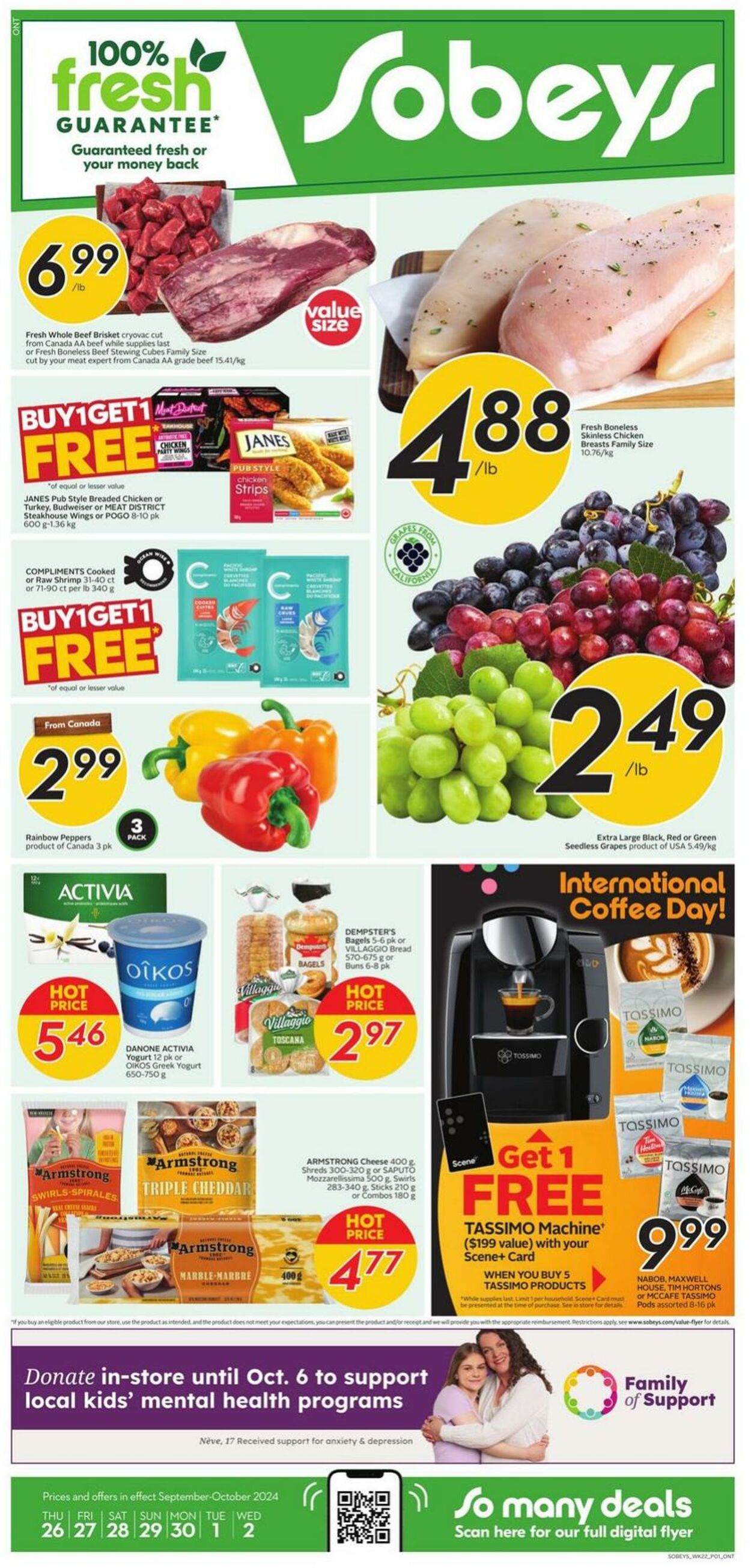 Flyer Sobeys 26.09.2024 - 02.10.2024