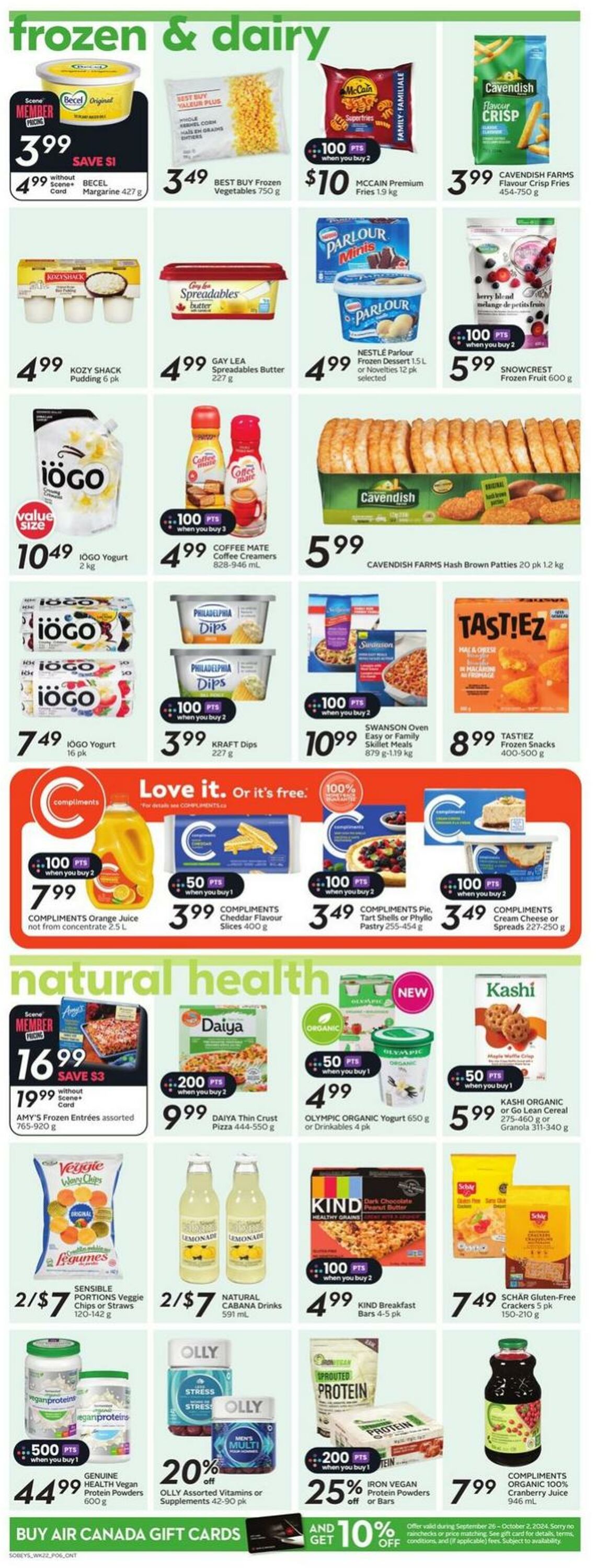 Flyer Sobeys 26.09.2024 - 02.10.2024